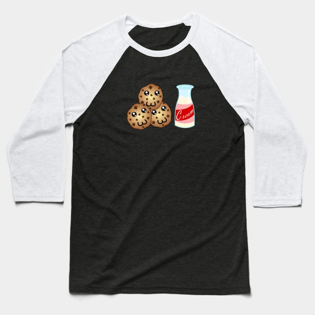 Cookies & Cream Baseball T-Shirt by traditionation